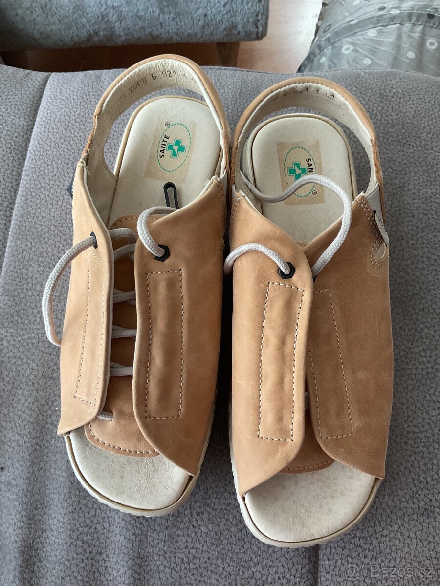 Kožené zdravotní dámské boty Santos vel 42 nove - 2