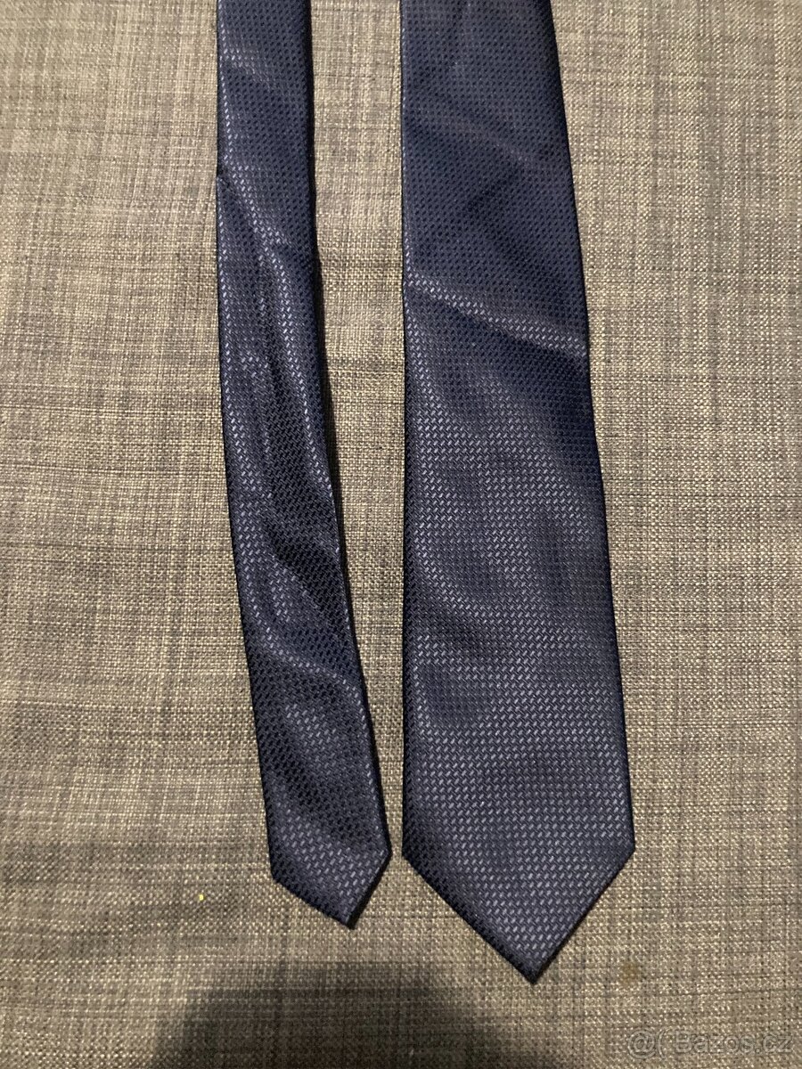 Kravata SLIM modrá zánovní 150 Kč - 2