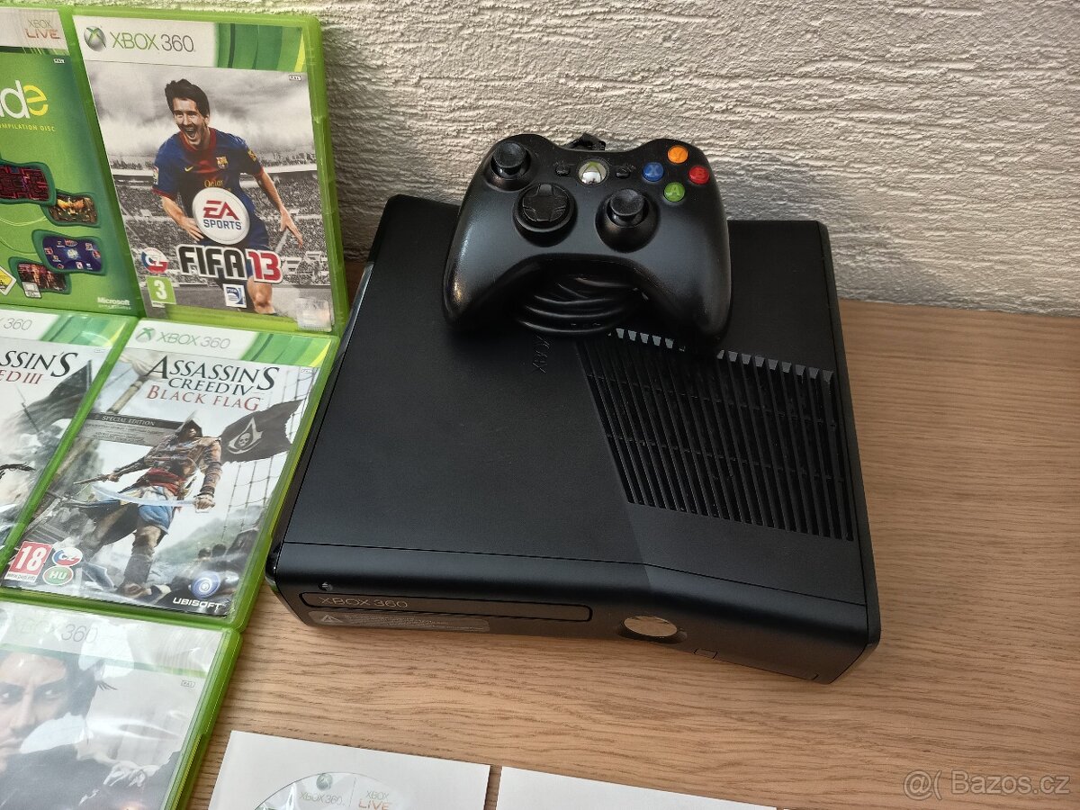Xbox 360 Slim + 12 her - 2