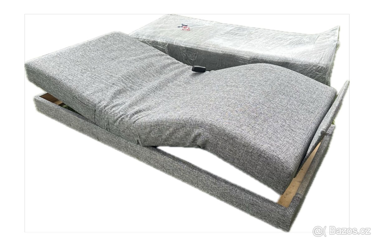 Elektricky polohovatelná manželská postel - 2