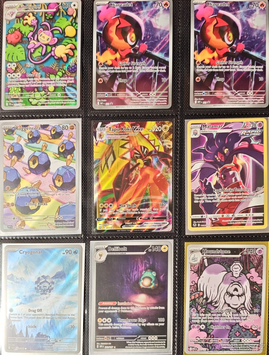 Pokémon karty, věci - 2