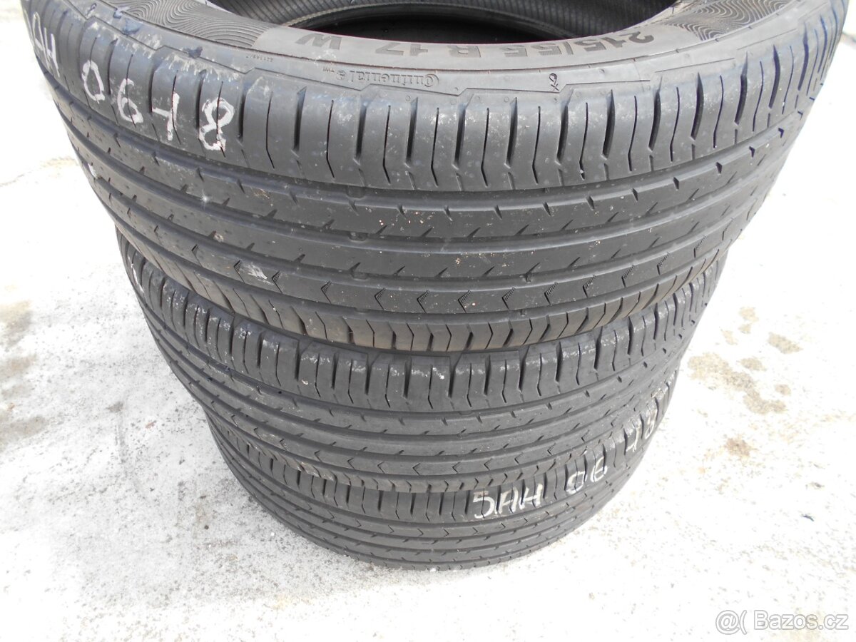 215/55/17 CONTINENTAL LETNÍ 2 KUSY 85% - 2