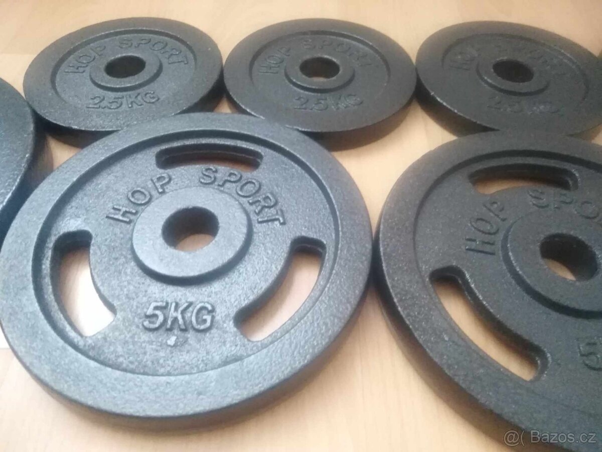 Nová sada kotoučů celkem 40kg - 2