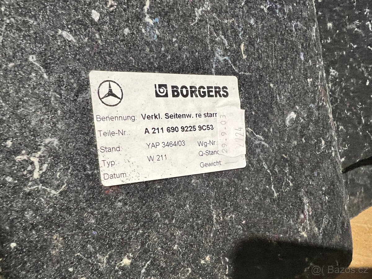 Mercedes w211 koberce - 2