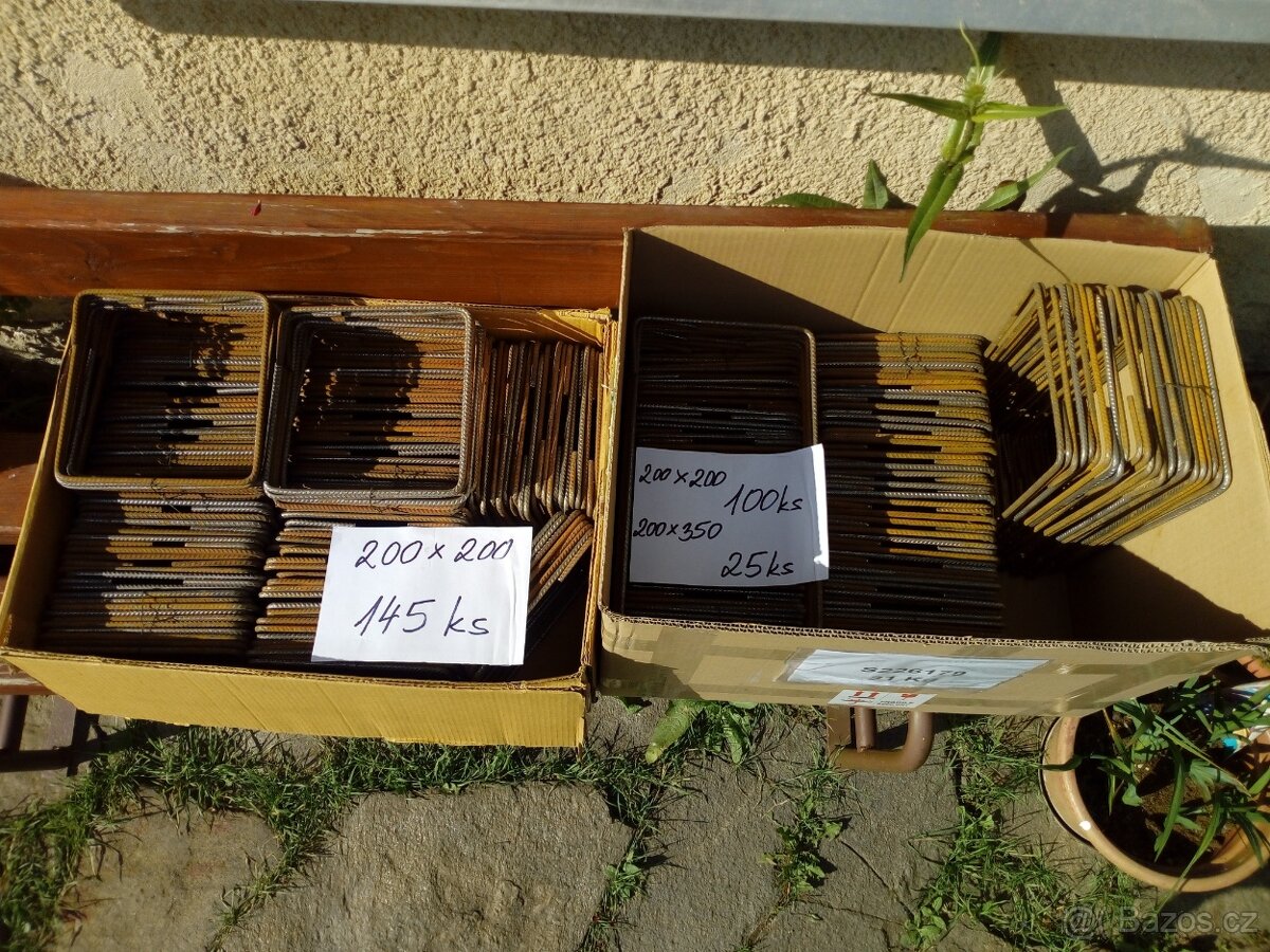 Třmínky, výztuž, roxor 6, 200x200 - 2