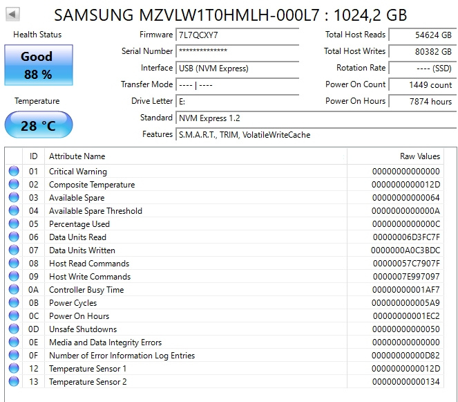 Samsung 1TB NVME SSD - 2