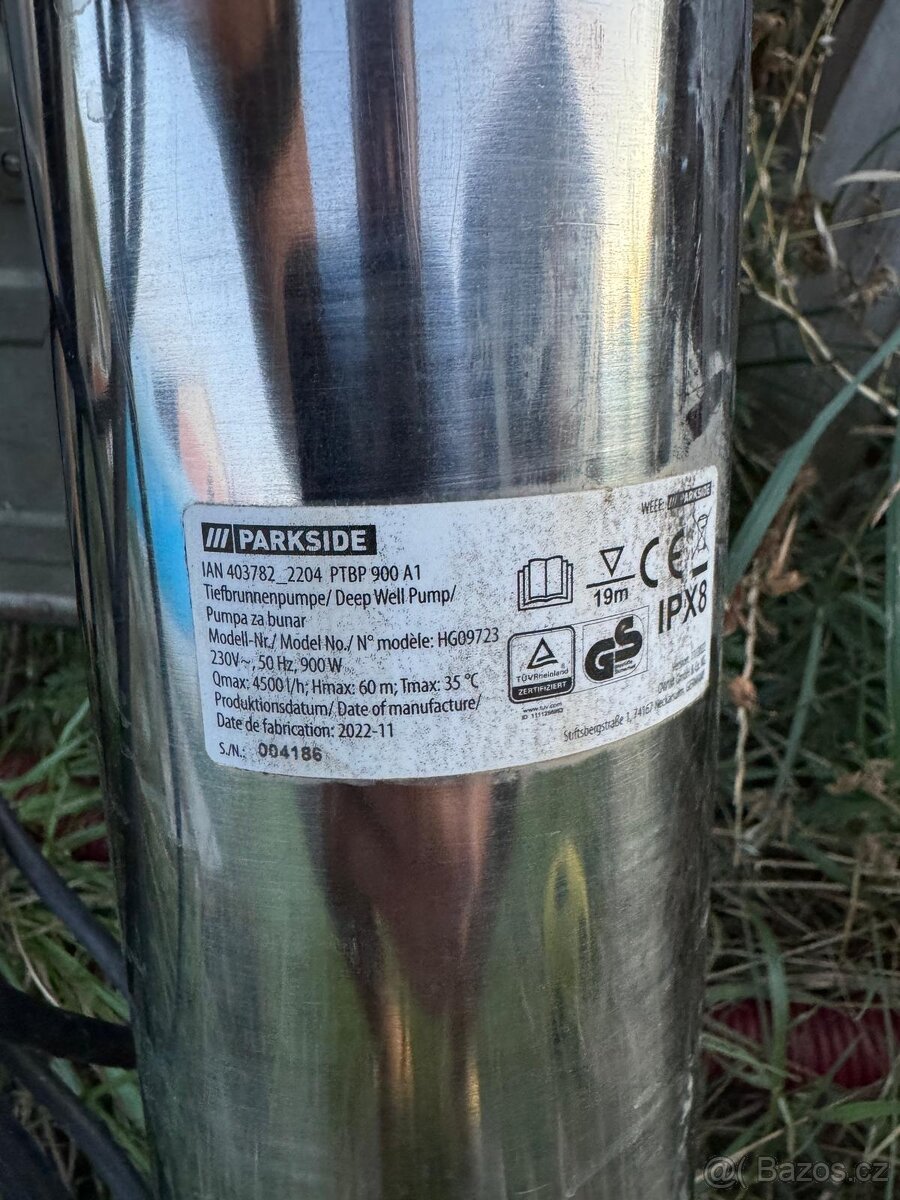 Hlubinné čerpadlo Parkside PTBP 900 A1 - 2