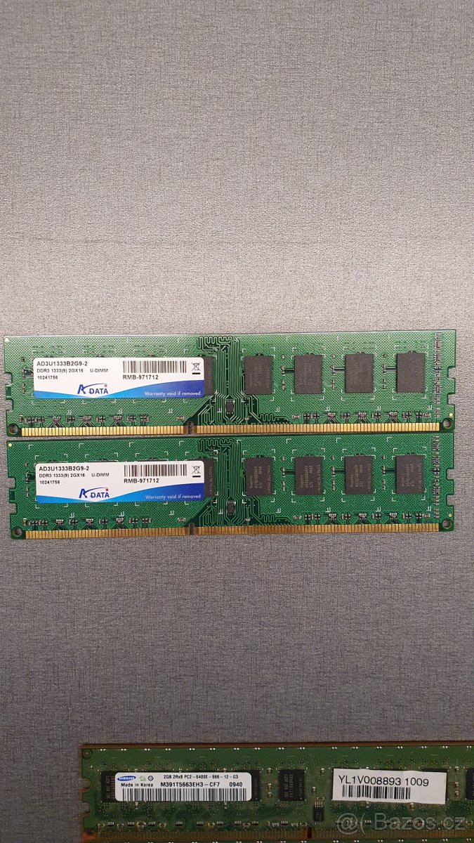 DDR 3 - 2 x 2GB ADATA - 2