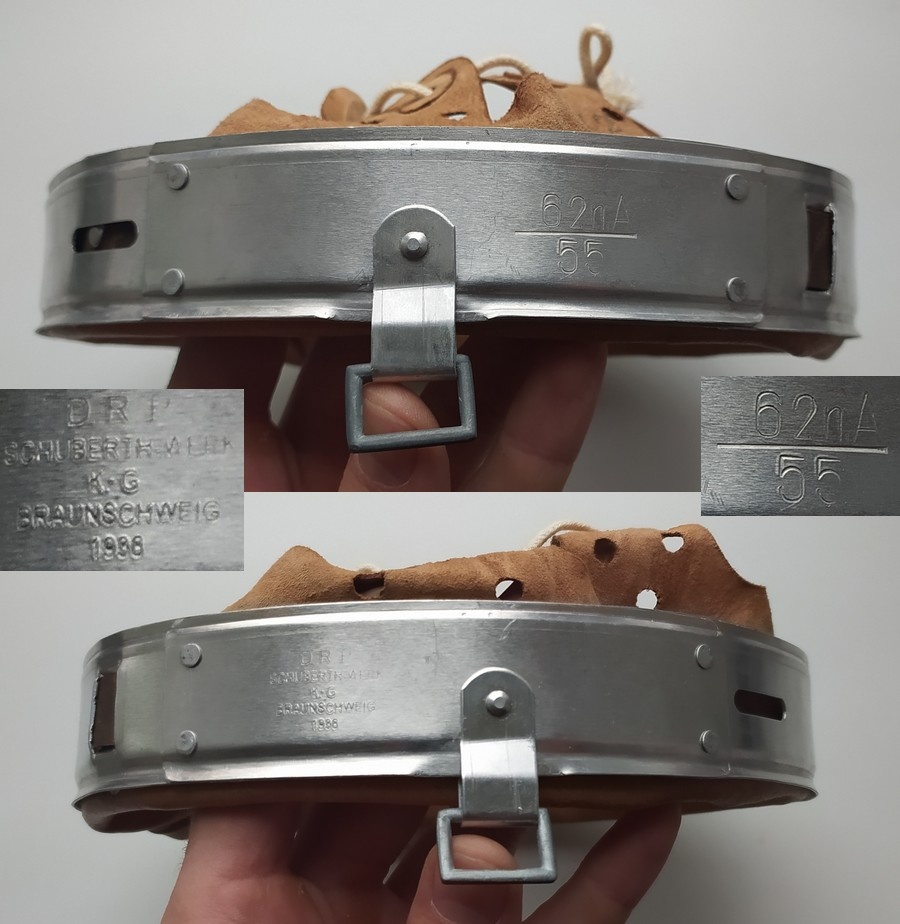 Vnitřek do německé přilby - velikosti 62 a 66 Wehrmacht WH - 2