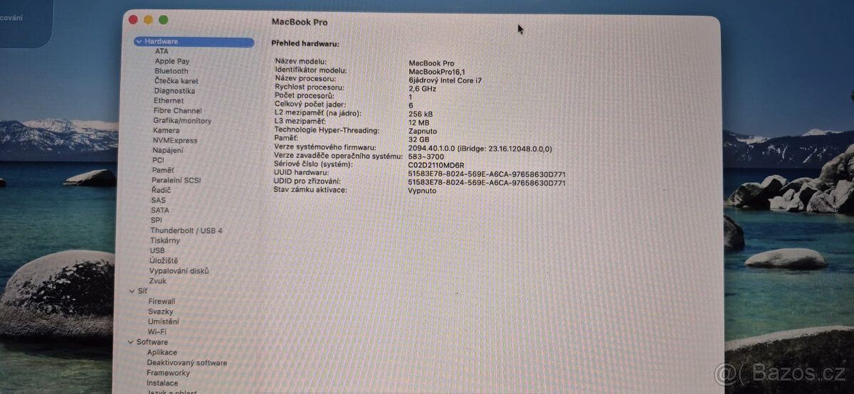 MacBook Pro 16" 2019 (A2141)/i7/32GB/1TB SSD/RADEON 4GB - 2