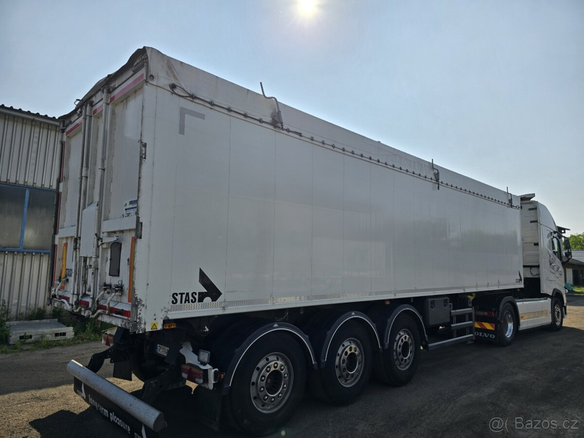 Sklápěcí návěs STAS, 50m3, osa SAF, TOP stav - 2
