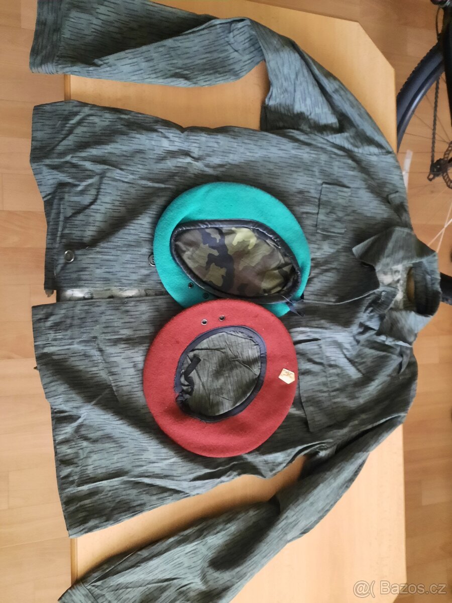 Prodám výsadkářská blůza a červený baret vzor 60 - 2
