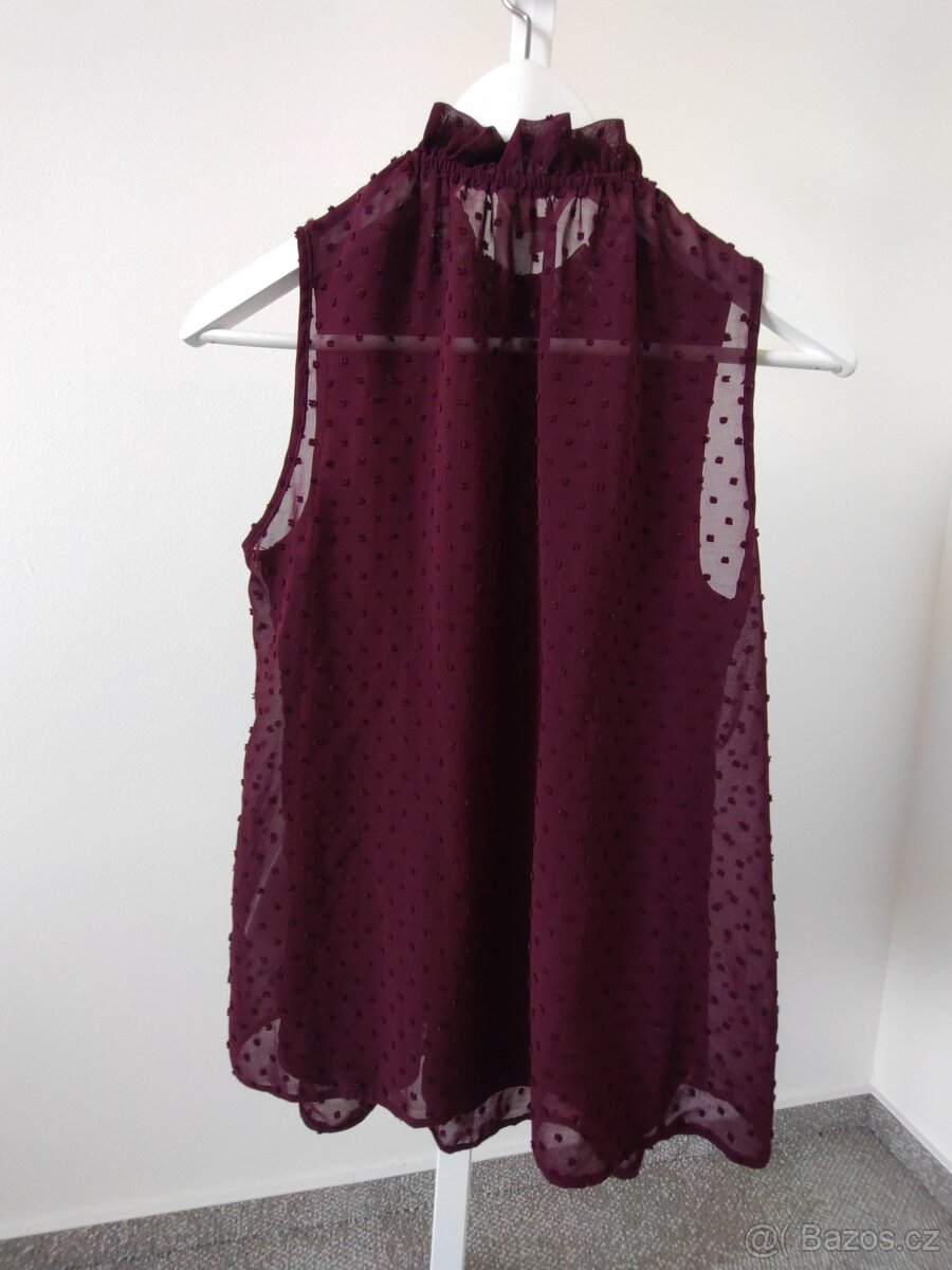 Krásná vínová halenka Clockhouse - 2