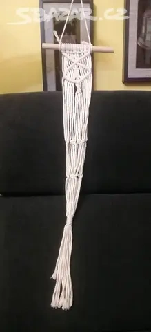 macrame závěs na květináč,macrame dekorace - 2