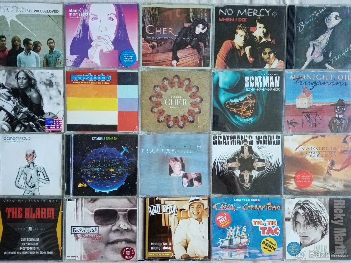 Nova fota 3.11. originál CD singly od 19 Kc - 2