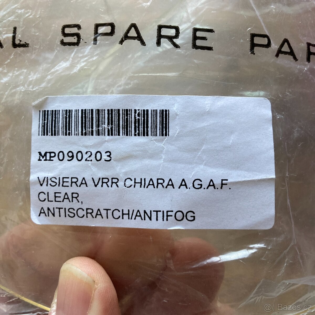 hledí plexi na přilbu VEMAR VRR - čiré nové - 2
