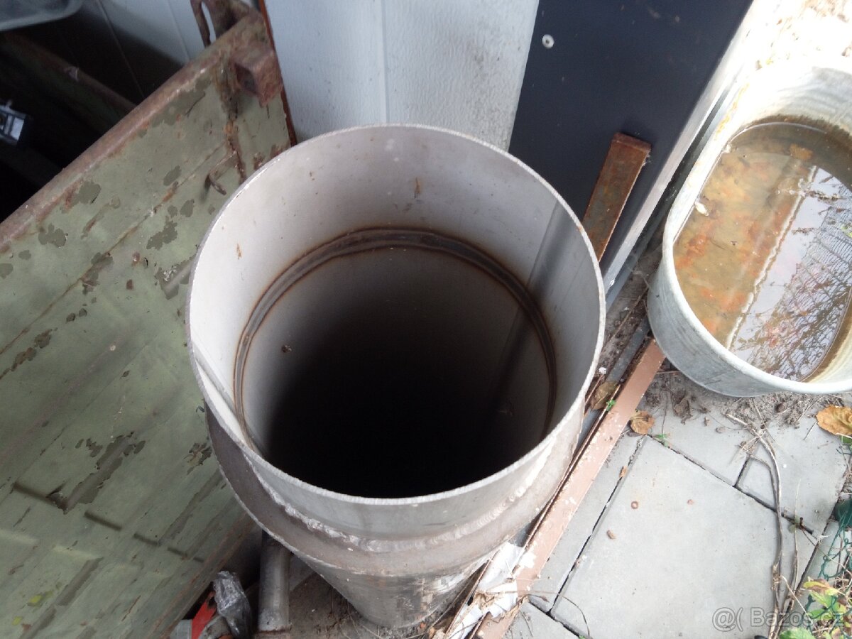 Teplovzdusny výměník na komín - 2