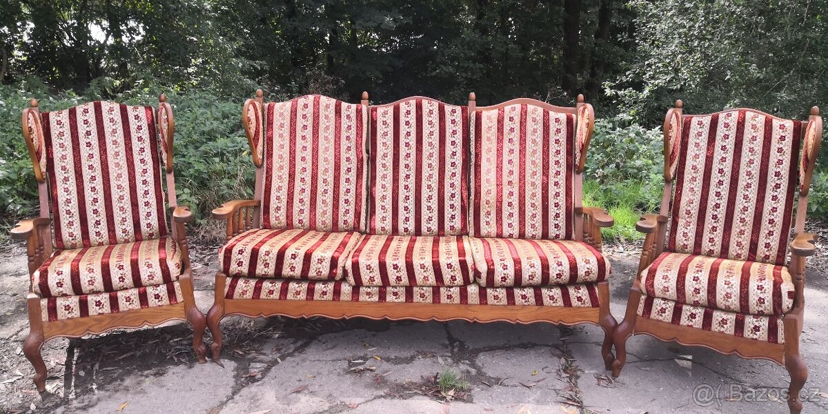 Starožitná sedací souprava 3+1+1 - 2