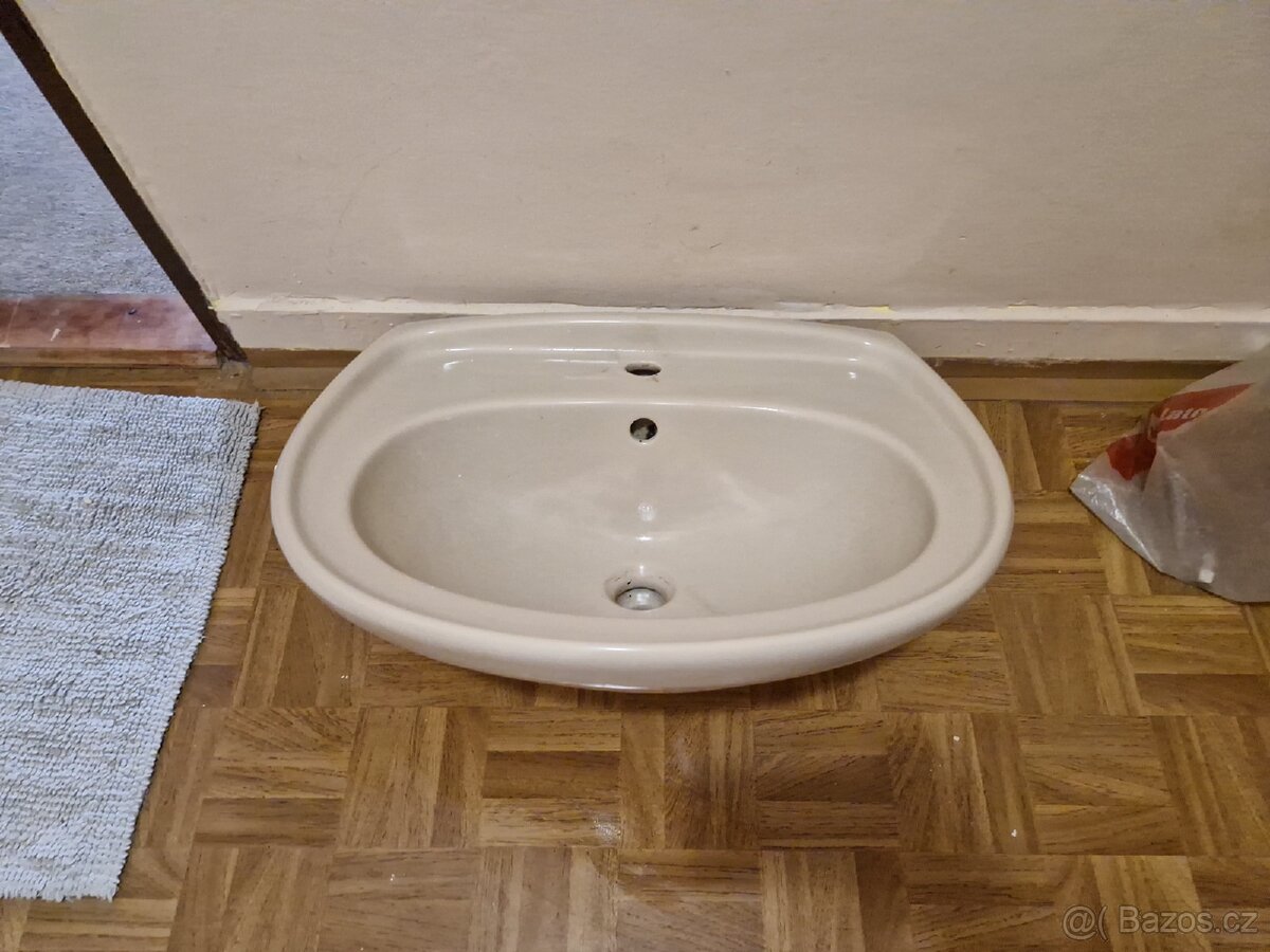 Krémové / béžové umyvadlo š.60 - 2