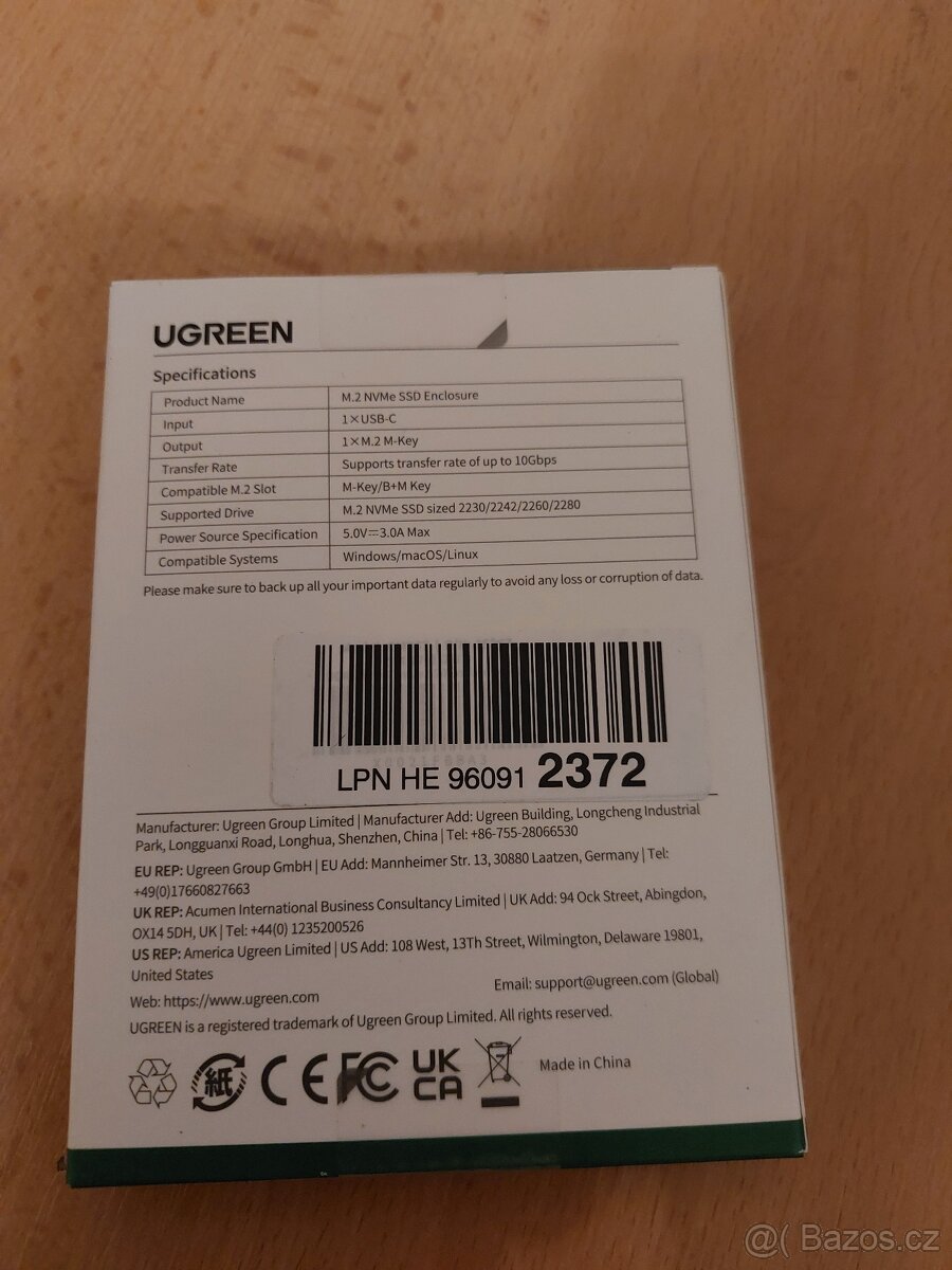 Box na M2 nvme disk - 2