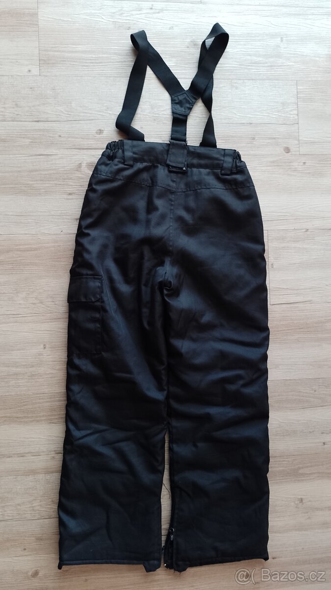 Dětské černé lyžařské kalhoty - vel. 146/152 - 2