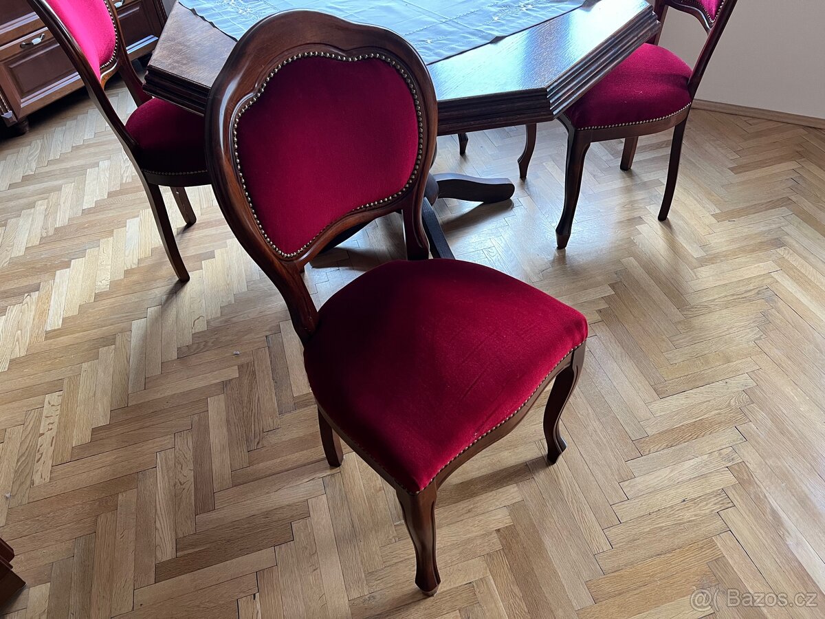 Stůl+židle z masivu - 2