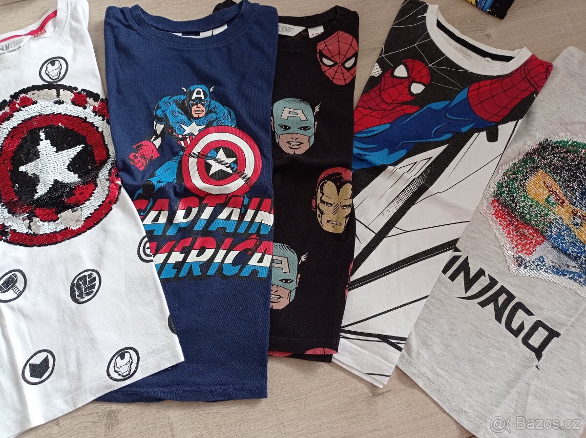 Chlapecká trička a mikiny Marvel, vel. 122/128 - 2