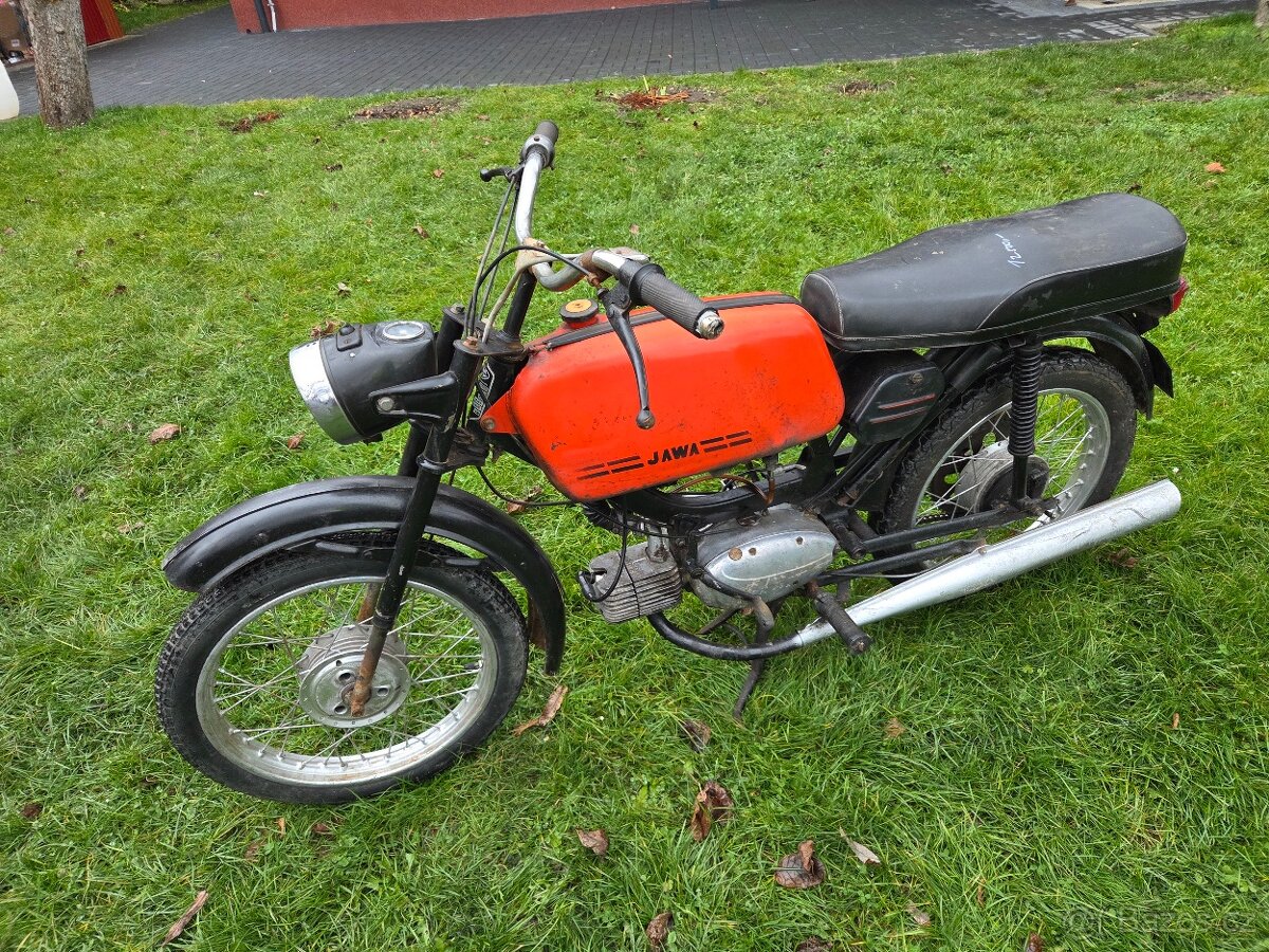 Jawa 23 Mustang bez TP, červený 1. - 2
