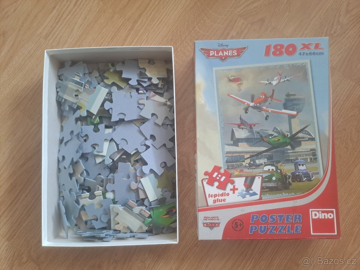 Dino Poster puzzle - Letadla - 180 dílků (XL) - 2