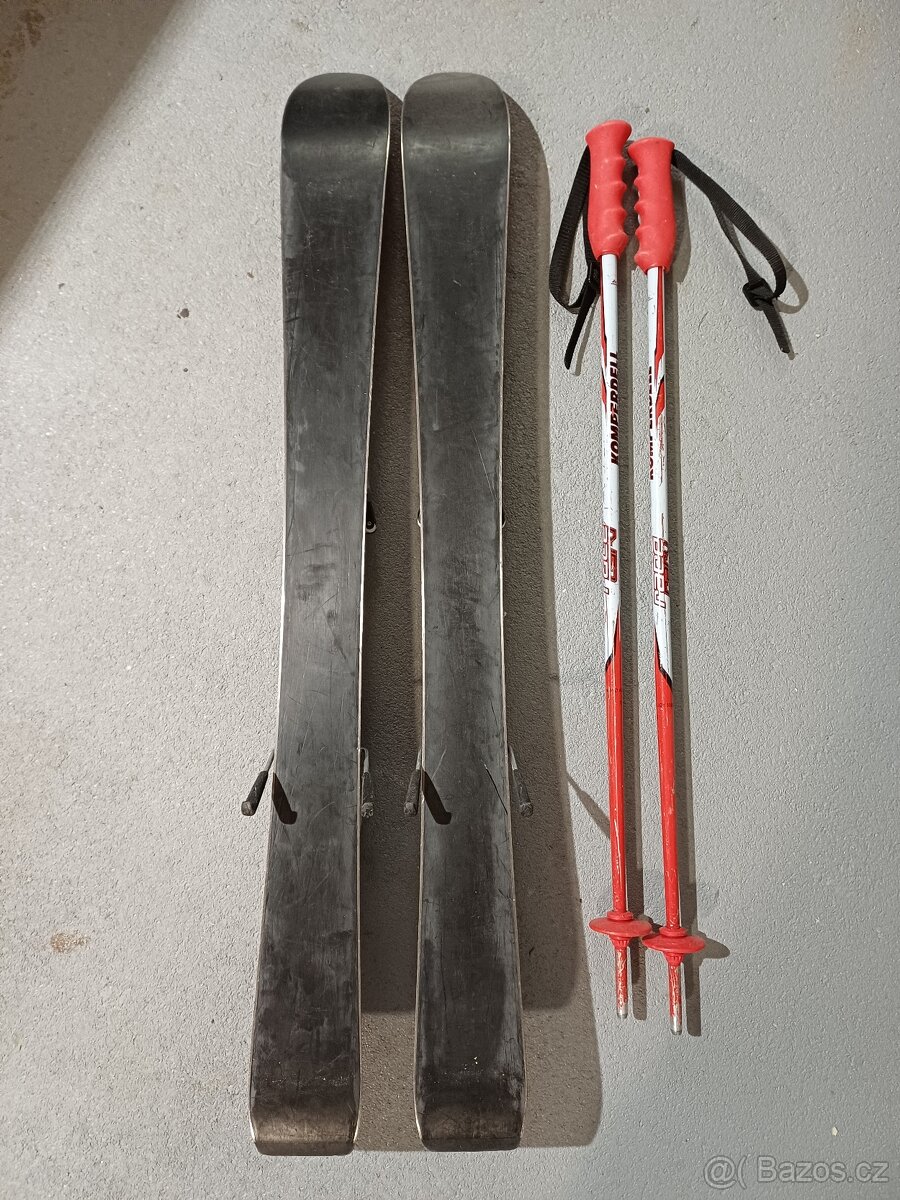 Dětské lyže 90cm + boty + hůlky - 2