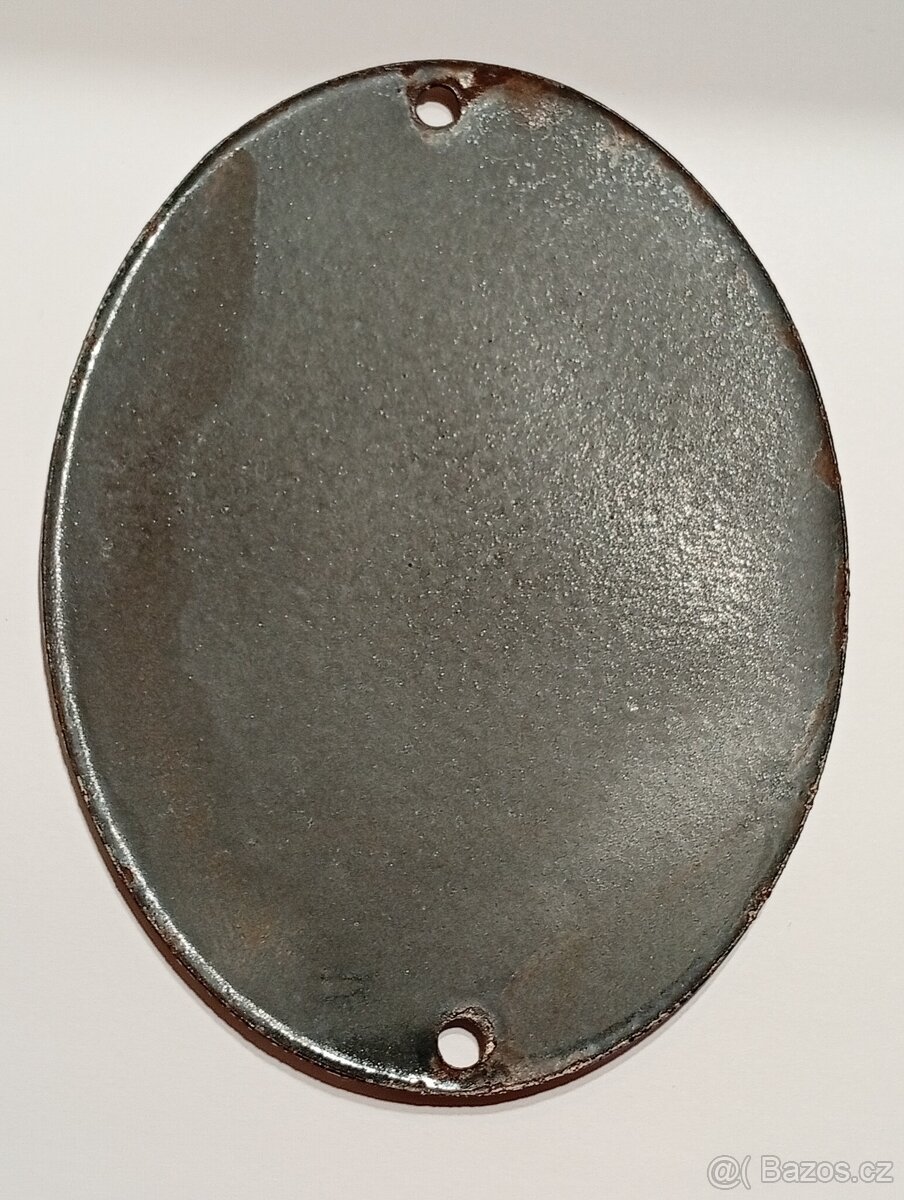 WWII- HISTORICKÁ CEDULE- SMALTOVANÁ. - 2