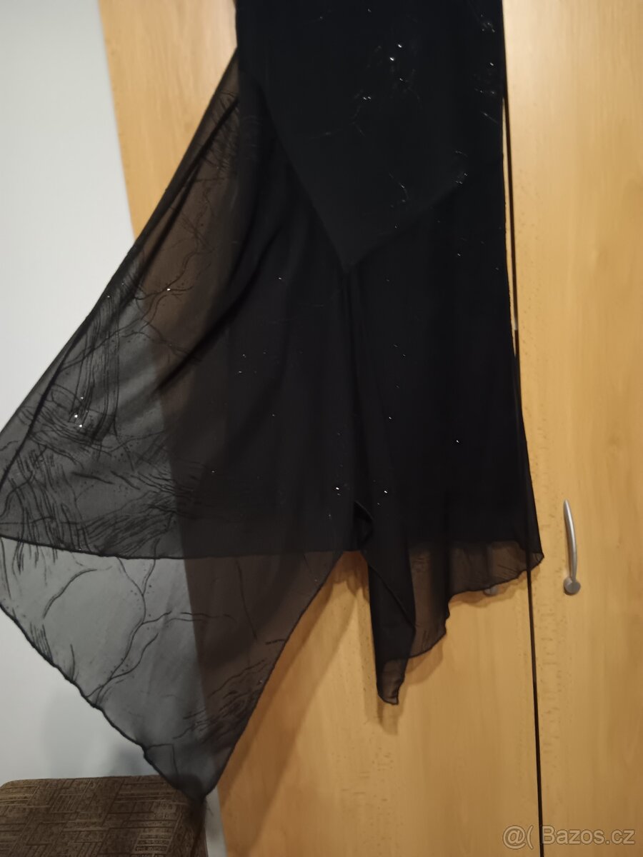 Plesové šaty krátké vel. 34 černé - 2