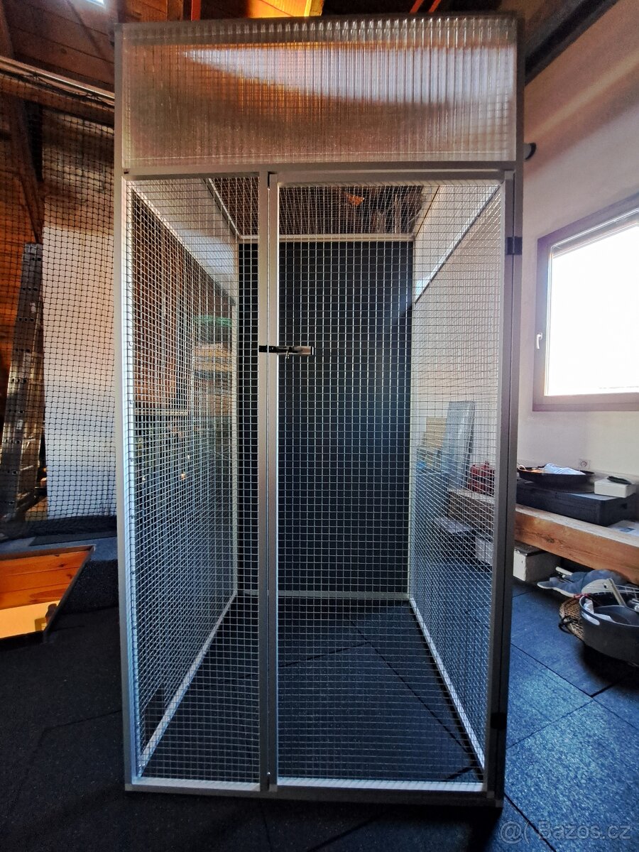 Voliéra - klec z hliníkových profilů - 2