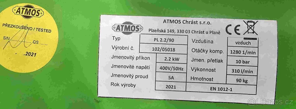 Kompresor Atmos Perfect 2,2/90 - 2