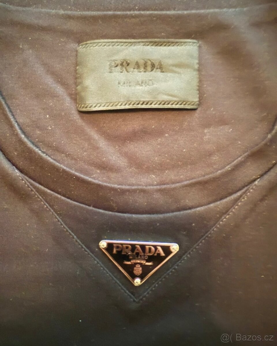 Černé tričko Prada - 2
