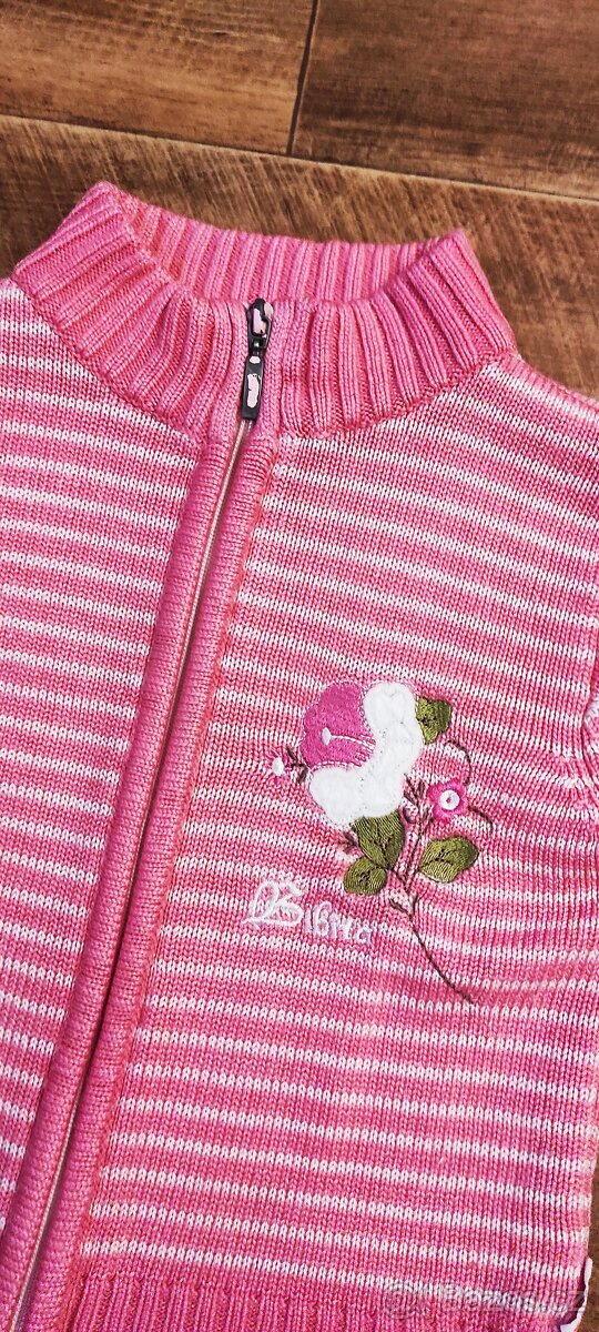 Dívčí teplý svetr vel.110/116 - 2