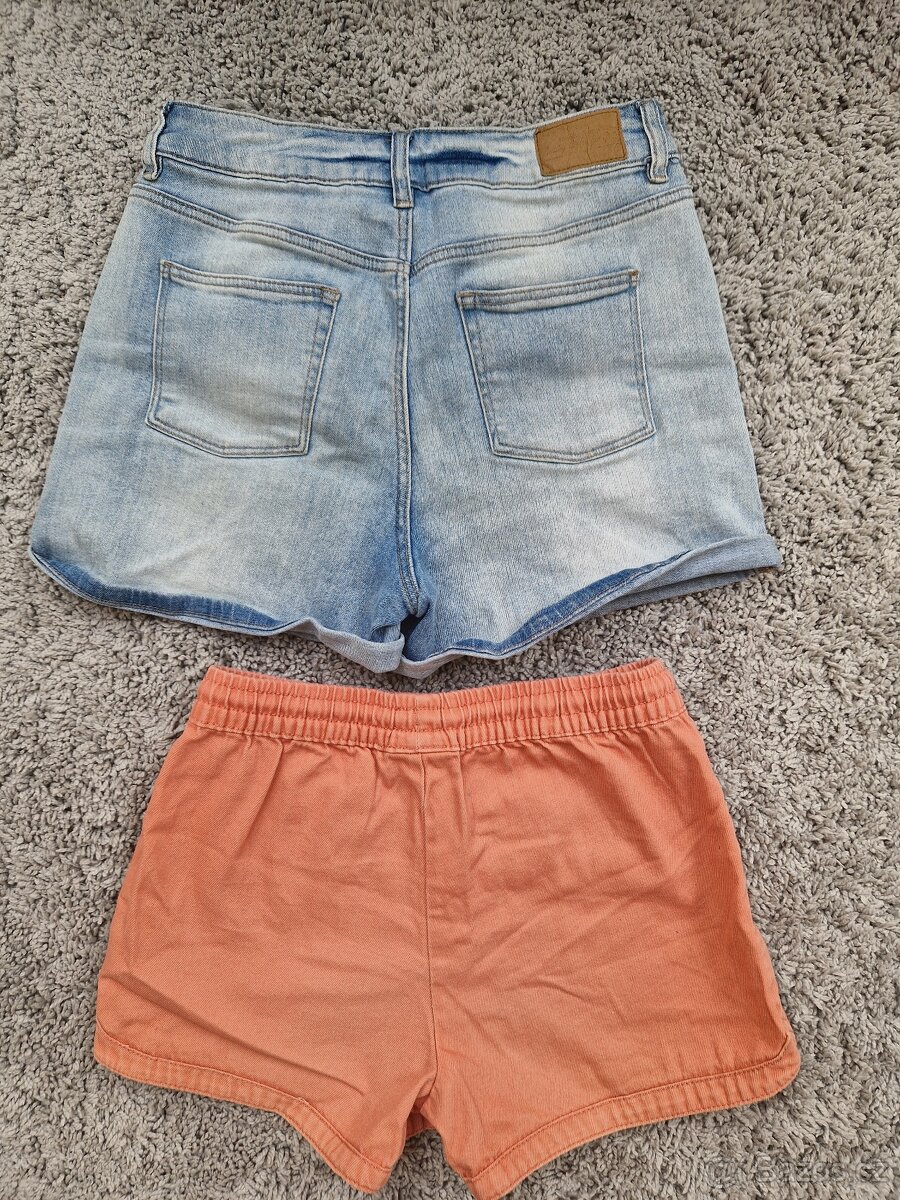 2x riflové kraťasy 12-14 let - 2