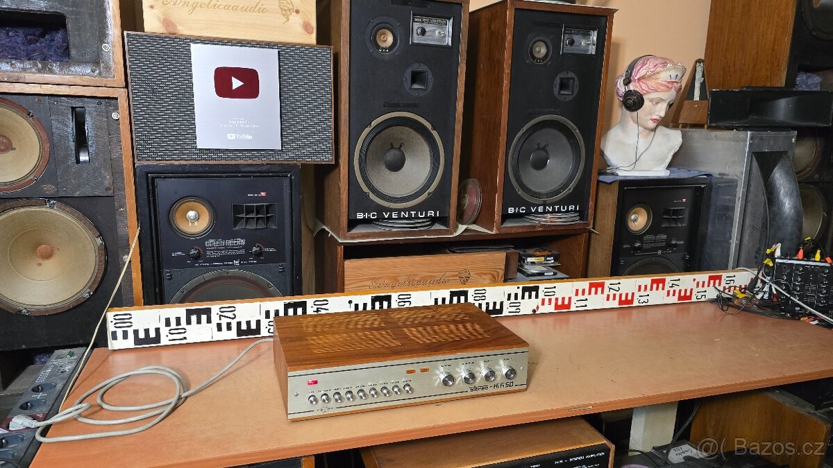 FERA stereo HIFI 50 - krásný zesilovač cca r. 1972 - 2