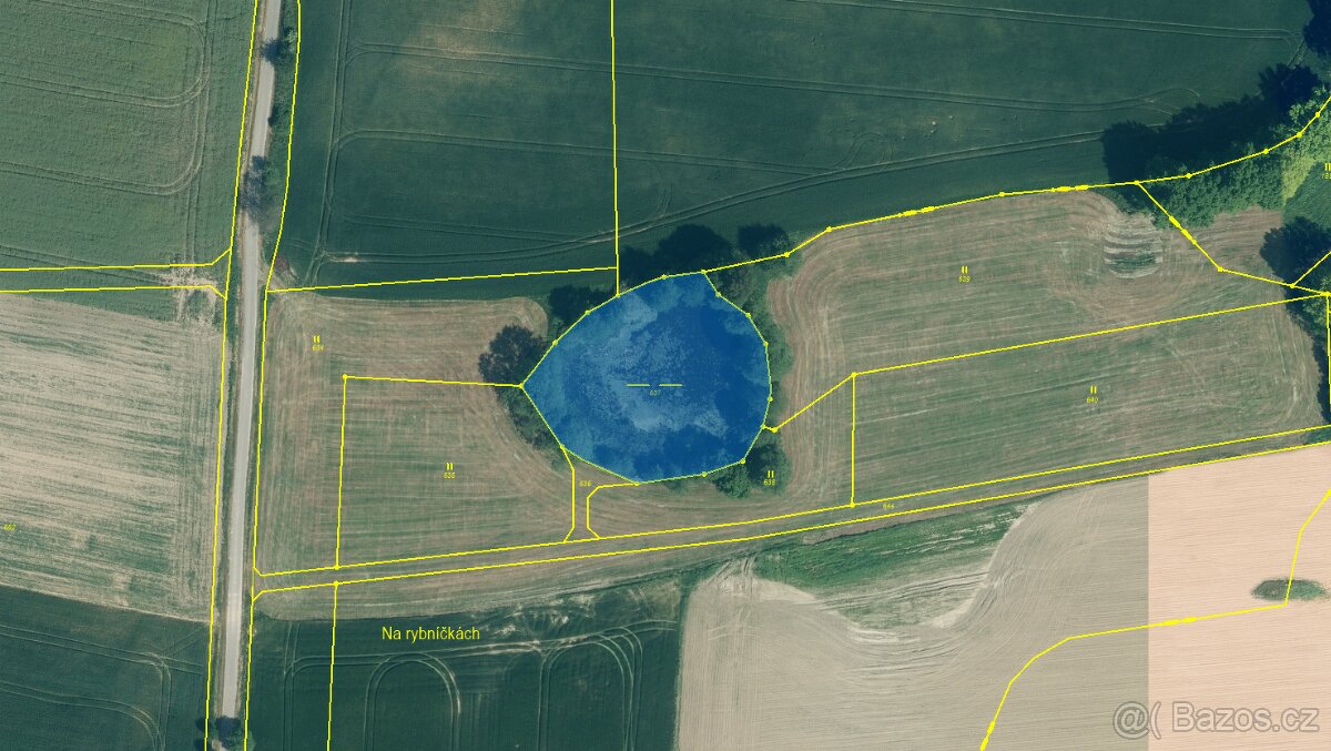 Prodám vodní plochu na k.ú. Zahorčičky. - 2