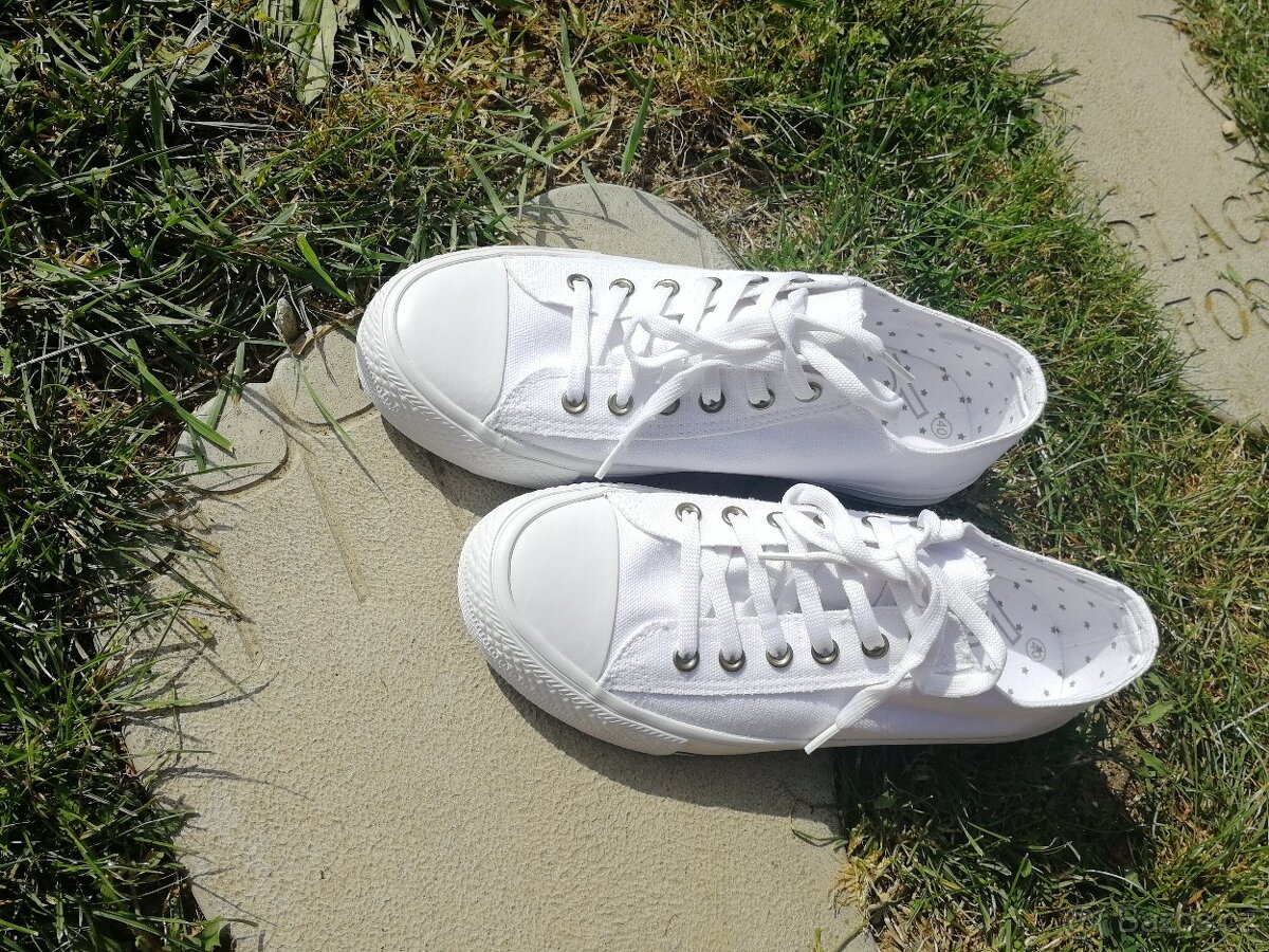 Nové - Bonprix tenisky bilé 40 - 2