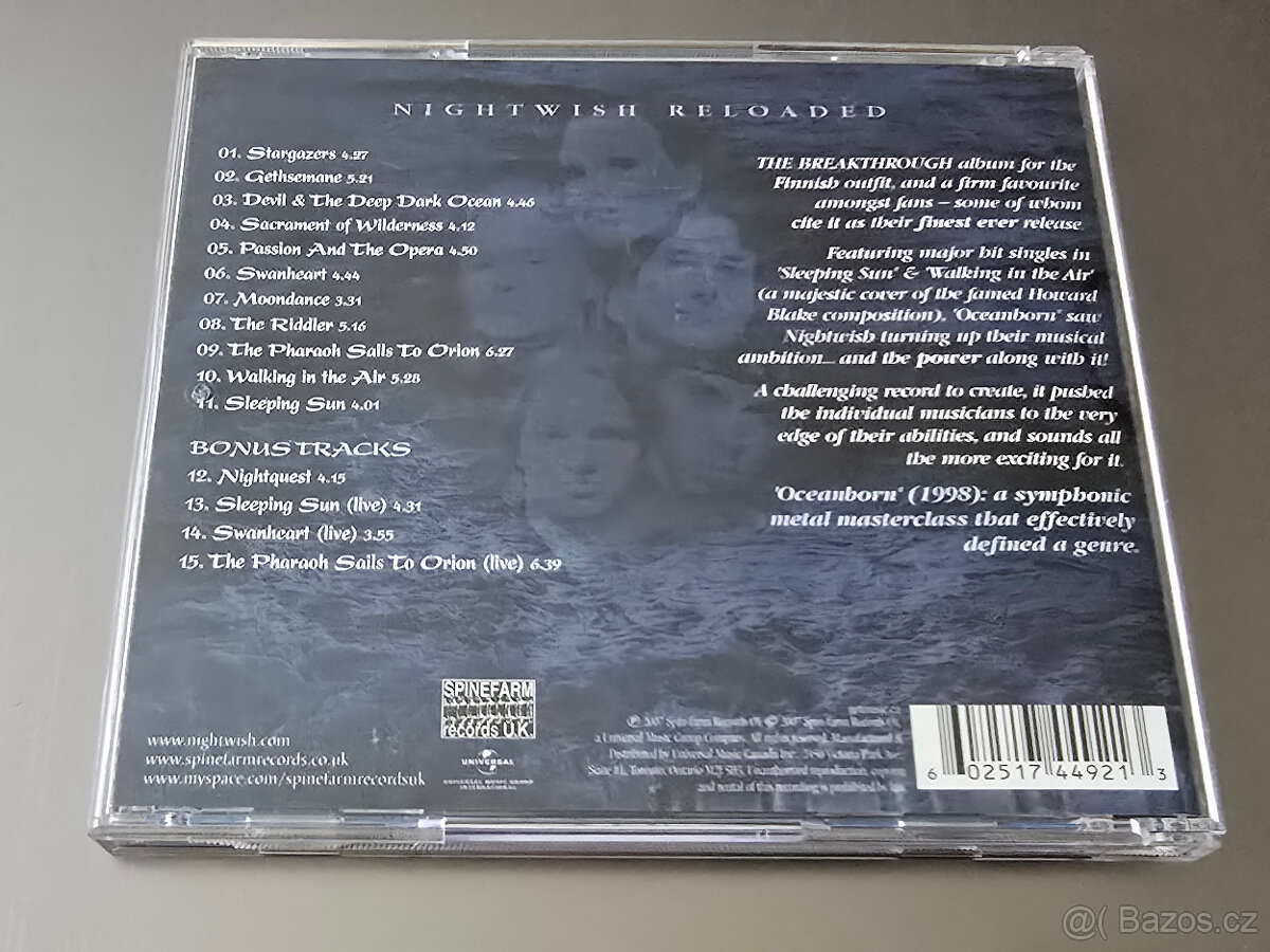 Nightwish - OCEANBORN (CD 1998/2007, collector's edition) - 2