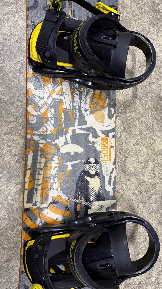 Snowboard Salomon 150cm s vázáním Blackhole - 2