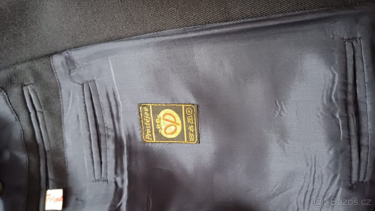 Pánský tmavě modrý oblek Prostějov postava 175 cm - 2