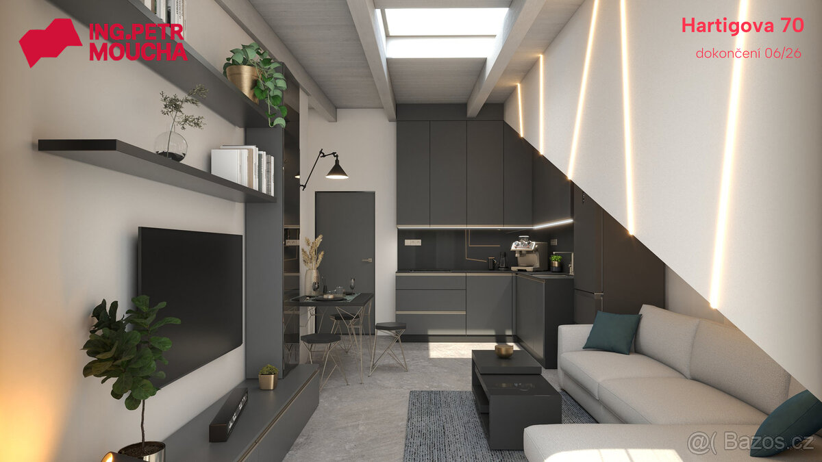 Byt 2+kk s terasou v domě po celkové rekonstrukci – Hartigov - 2