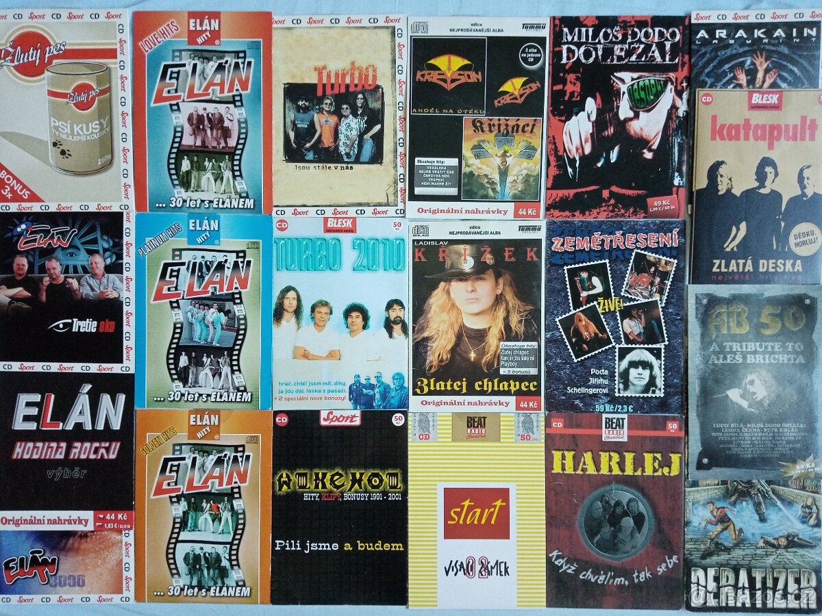 Orig.CD rock a pop (posetky- i nerozdelane) od 19Kč - 2