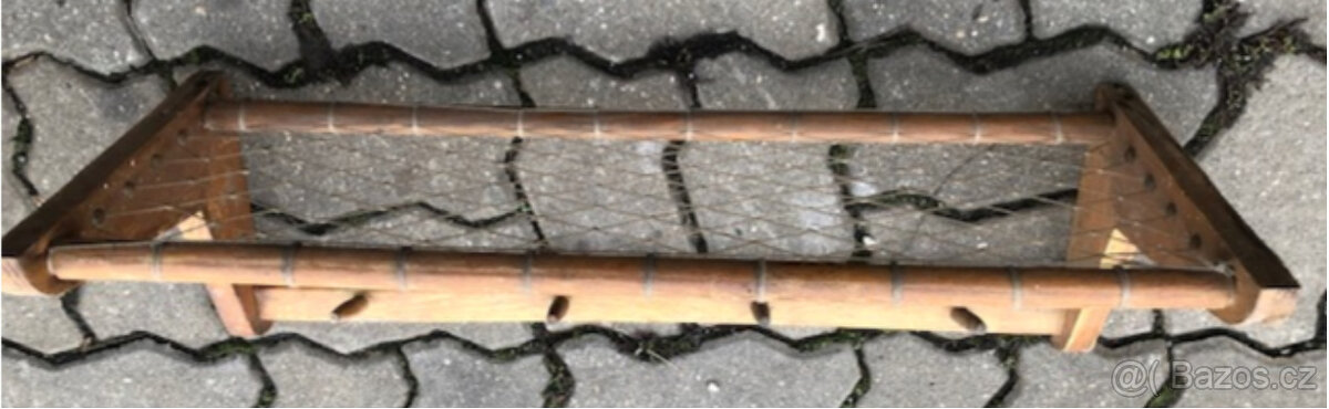 Dřevěná polička starožitná - 2