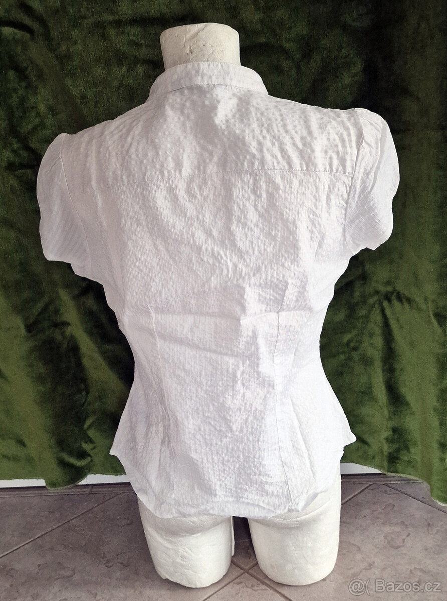 Bílá bavlněná halenka - 2
