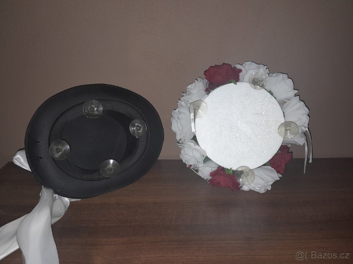 Svatební šaty + dekorace na auto - 2