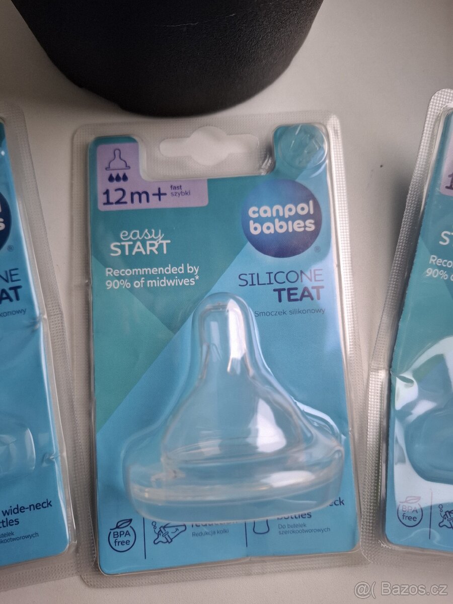 3 ks Canpol babies silikon savička - 2