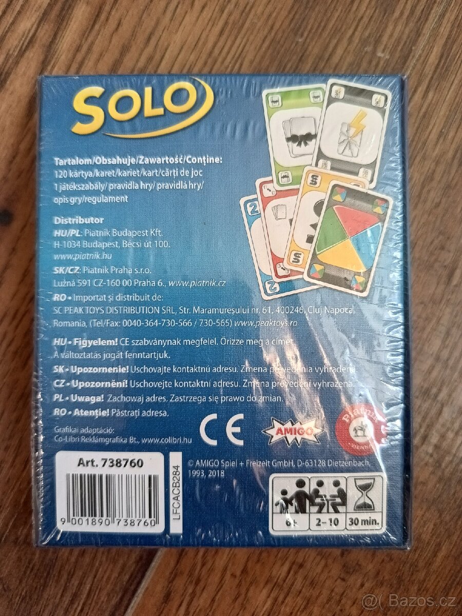 Solo karetní hra - 2
